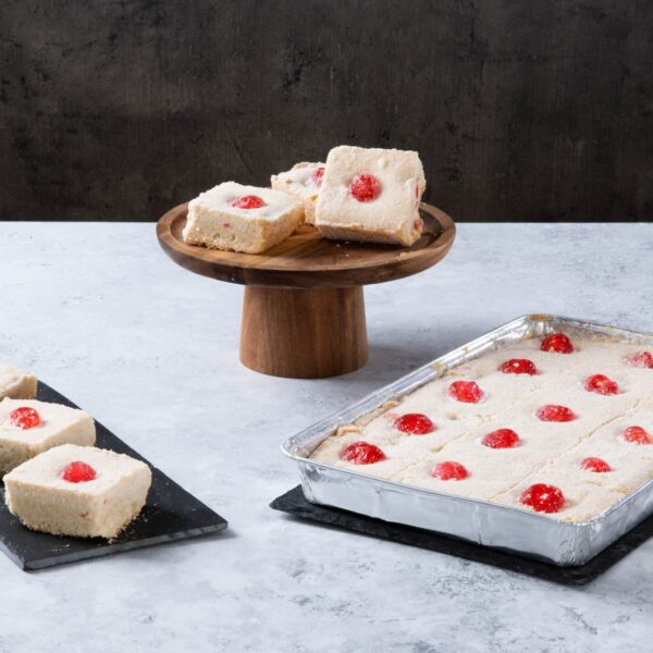 Cherry Shortbread Traybake